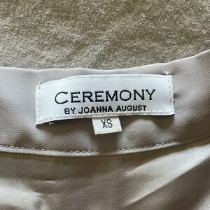 Ceremony by Joanna August chiffon wrap maxi skirt xs-silver bells